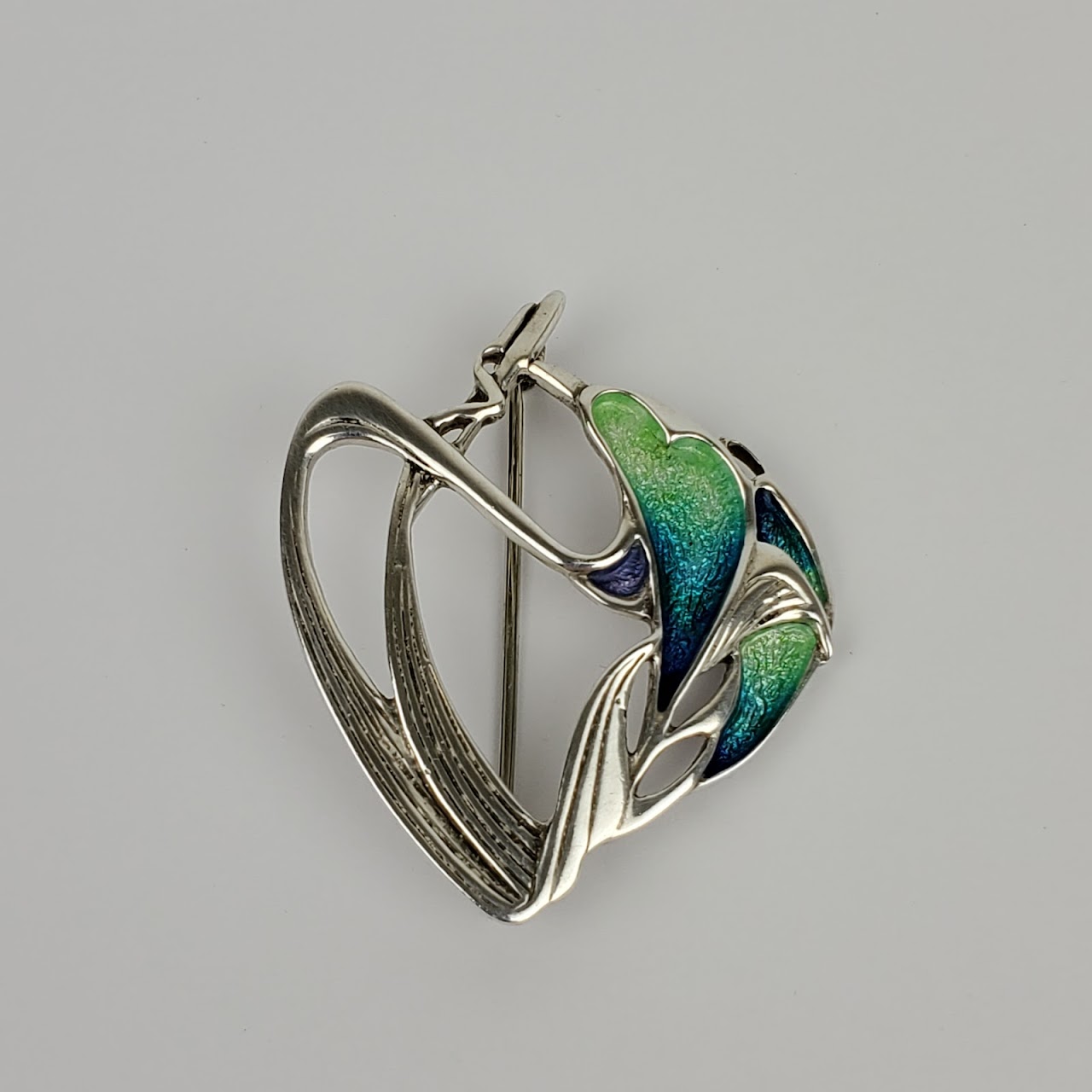 Sterling Silver Art Nouveau Brooch