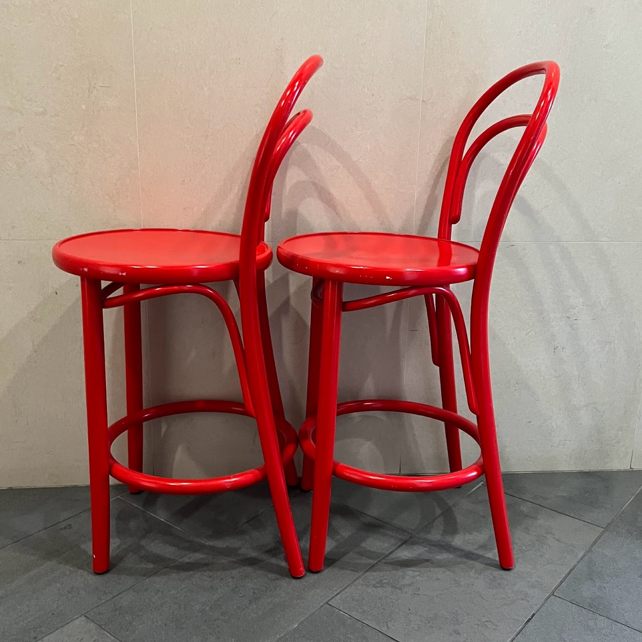 TON Thonet No. 14 Bar Stool Pair