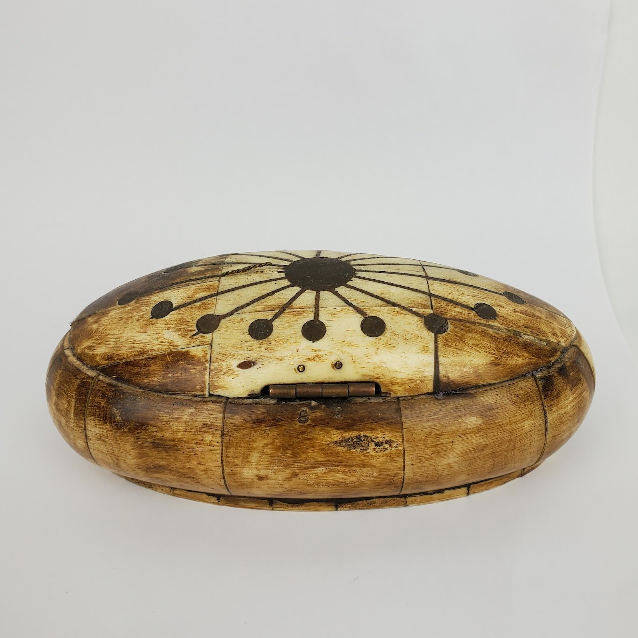 Camel Bone & Brass Inlaid Decorative Box