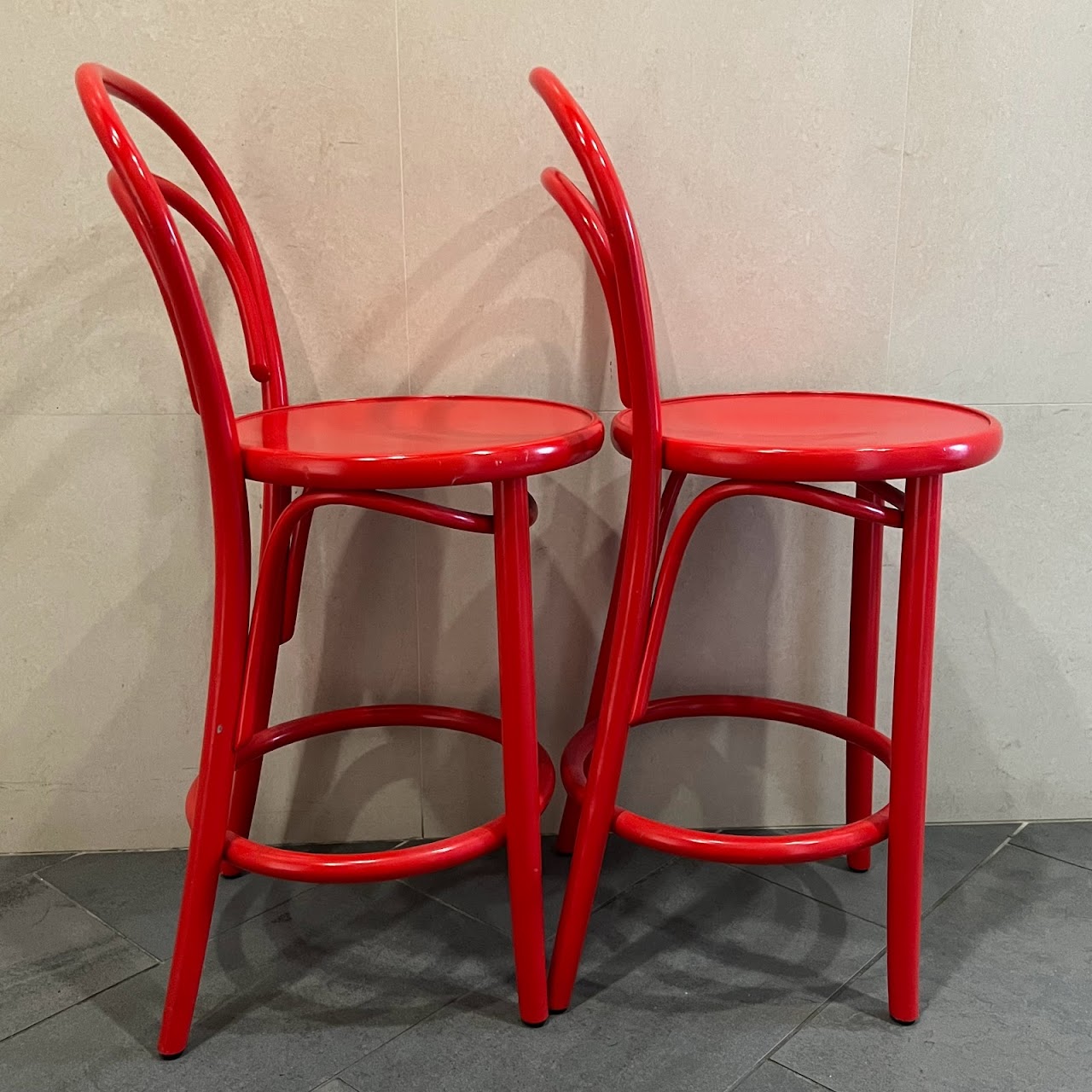 TON Thonet No. 14 Bar Stool Pair