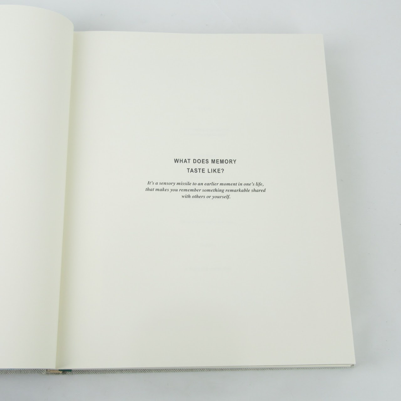 Bo Bech Limited Edition 'What Does Memory Taste Like?' Book