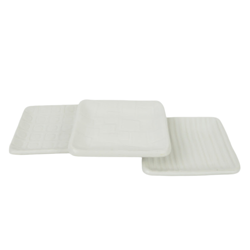 Jonathan Adler Pot Au Porter Ceramic Coaster Trio