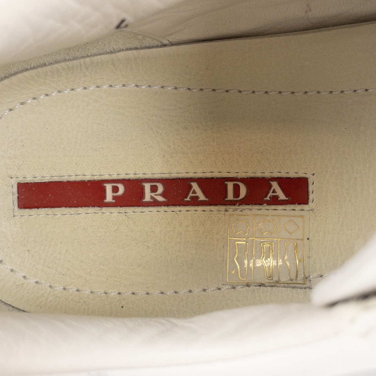 Prada Leather Platform Sneakers