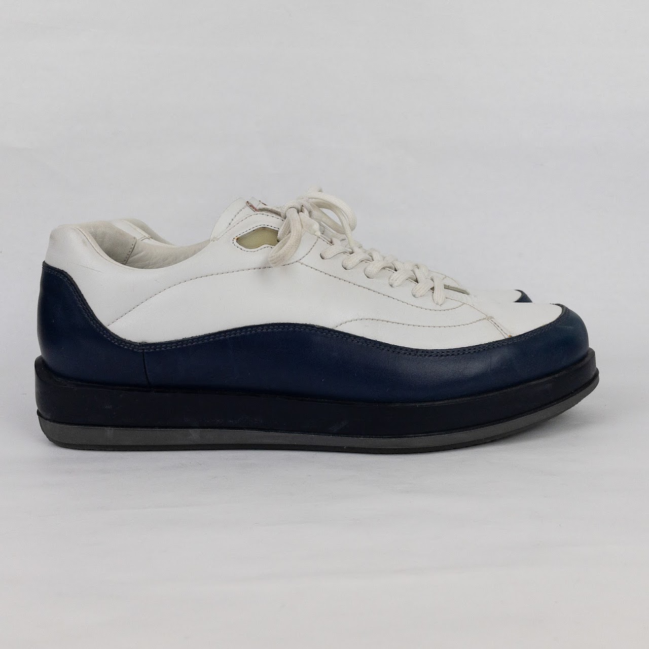 Prada Leather Platform Sneakers