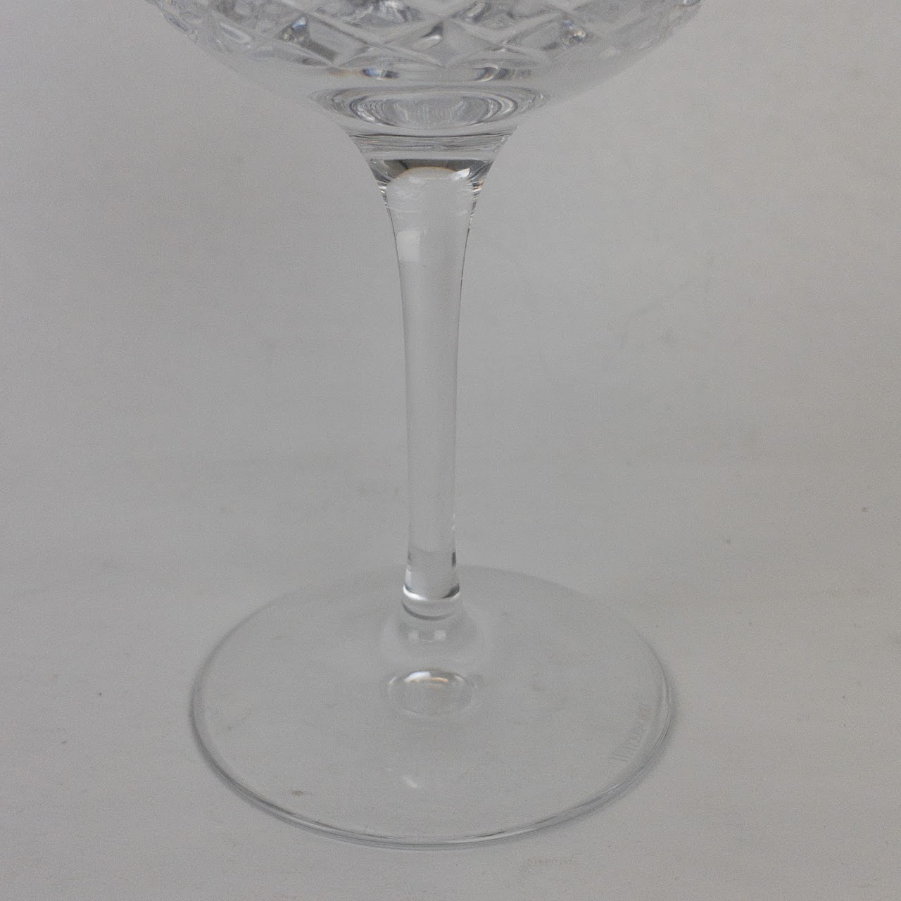 Waterford Crystal Lismore Champagne Coupe Saucer Glass Pair