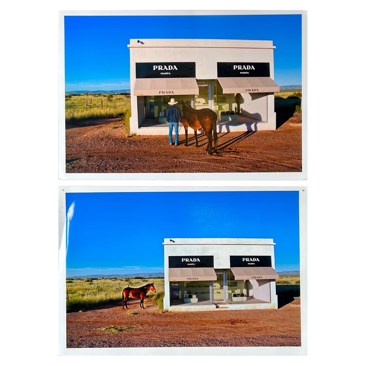 Prada Marfa Photograph Pair