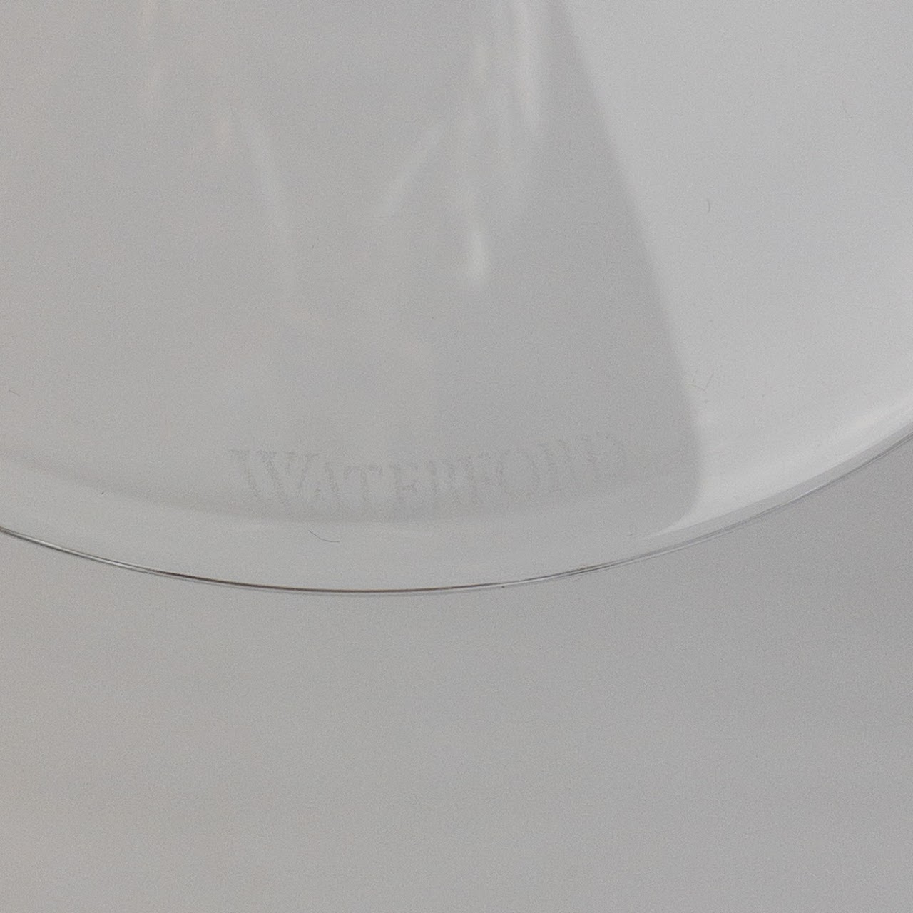 Waterford Crystal Lismore Champagne Coupe Saucer Glass Pair