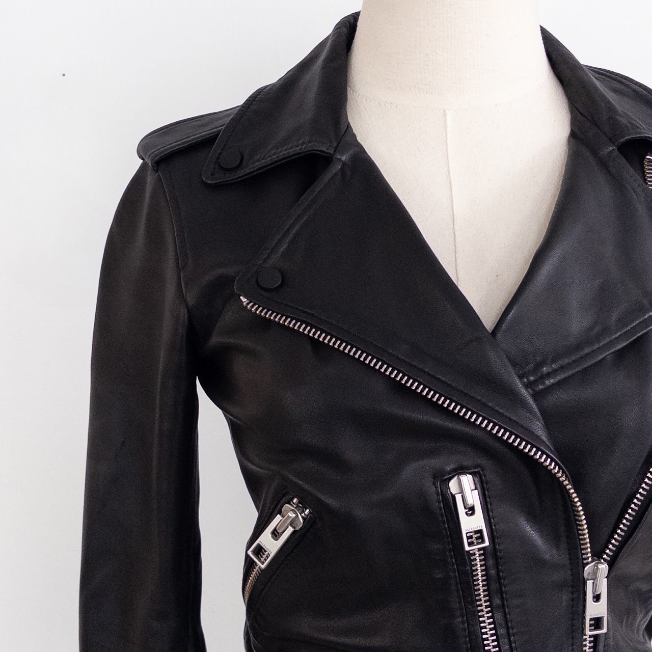 Allsaints 'Balfern' Sheep's Leather Biker Jacket