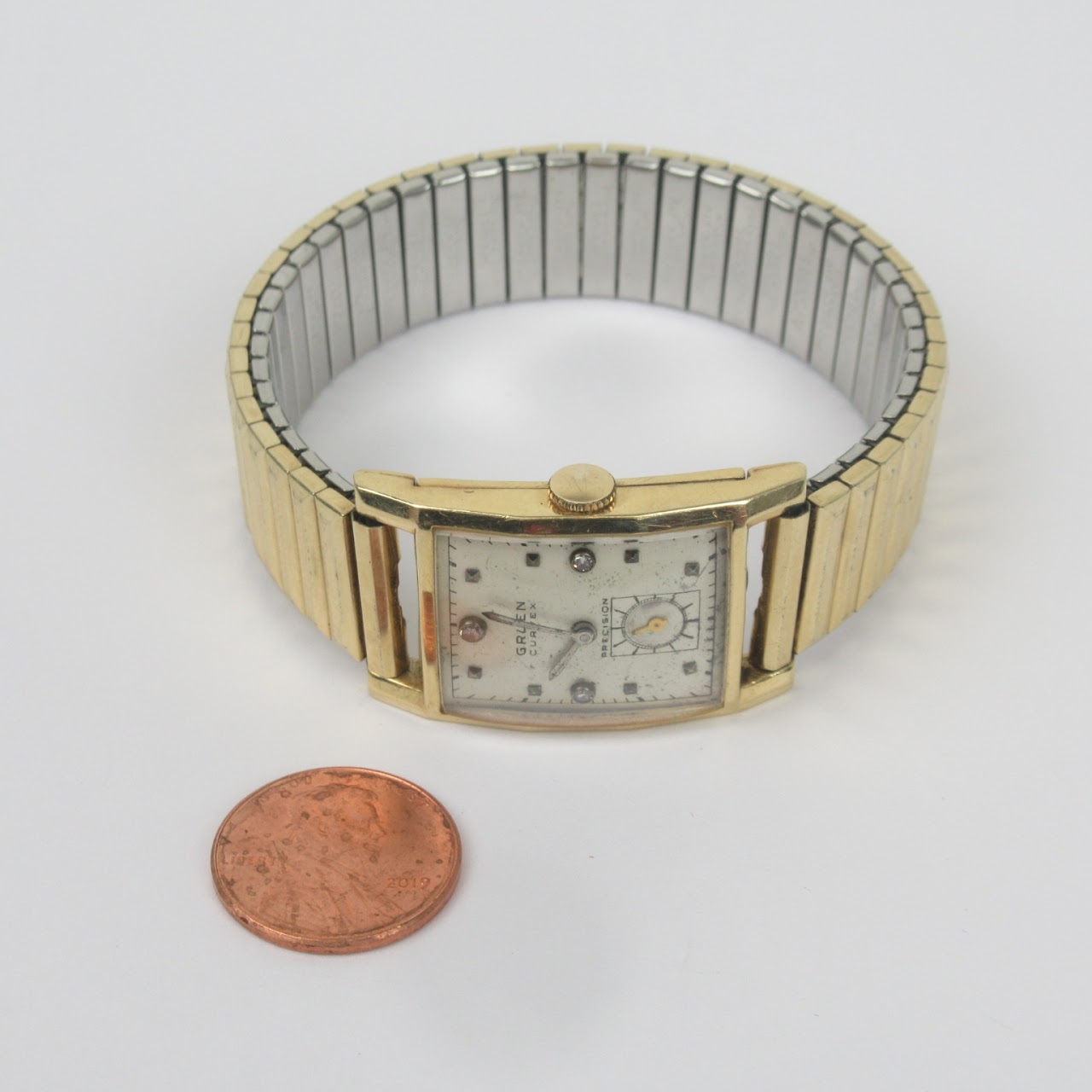 14K Gold & Steel Gruen Watch