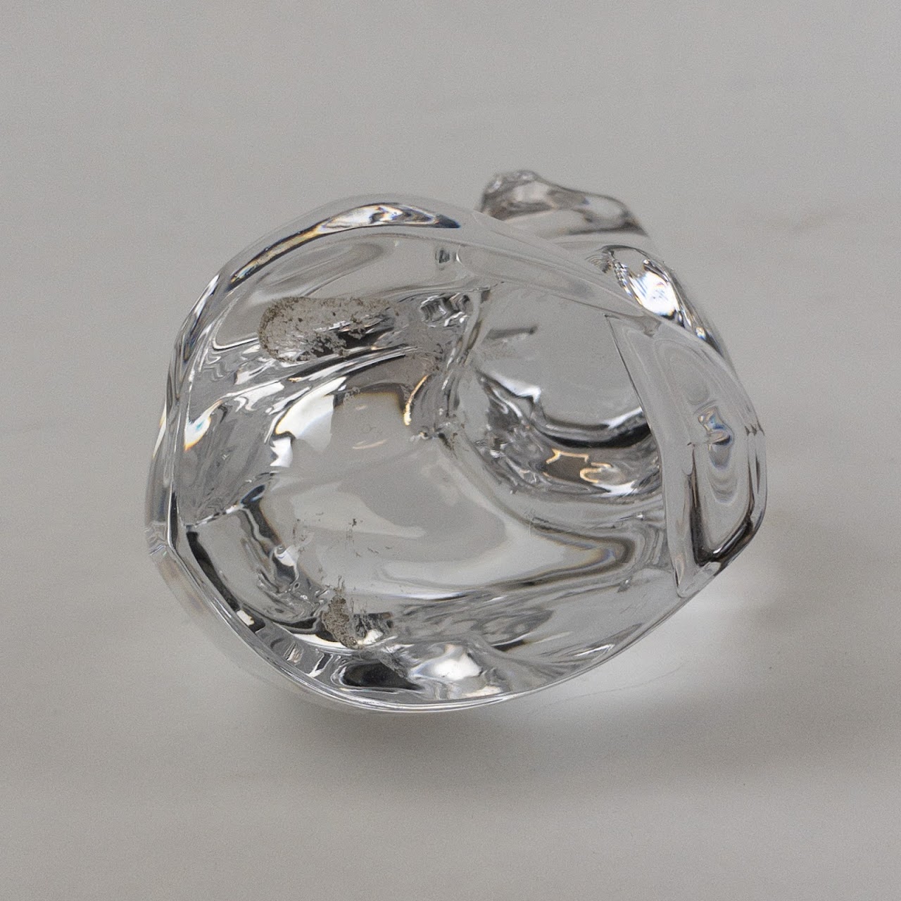 Orrefors Lead Crystal Cat Statuette