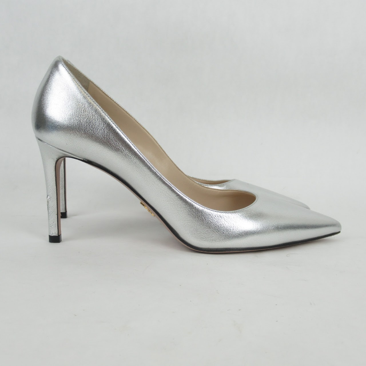 Prada Silver Metallic Pumps