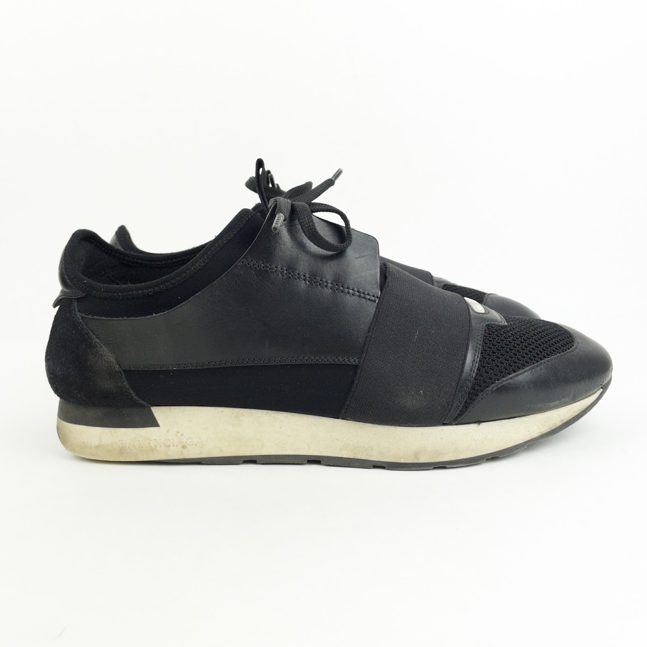 Balenciaga Leather & Nylon Sneakers