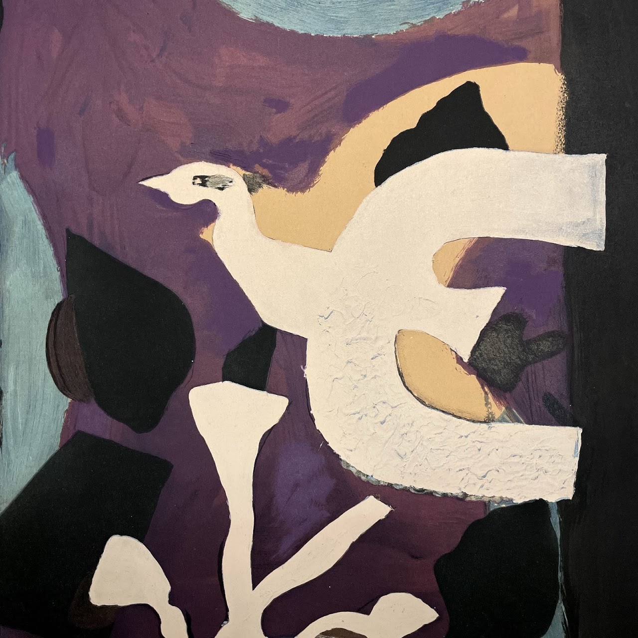 Georges Braque 'Dernieres Messages' Lithograph