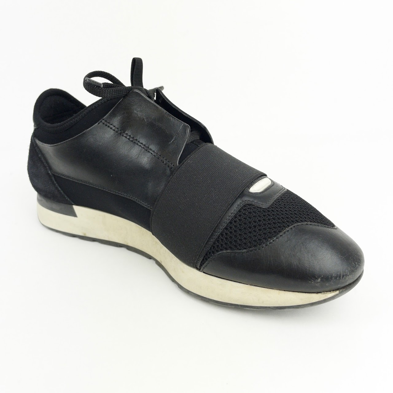Balenciaga Leather & Nylon Sneakers