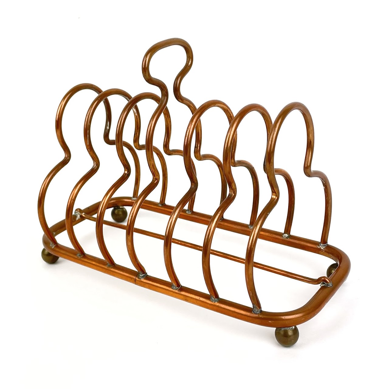 Vintage Copper Toast Rack
