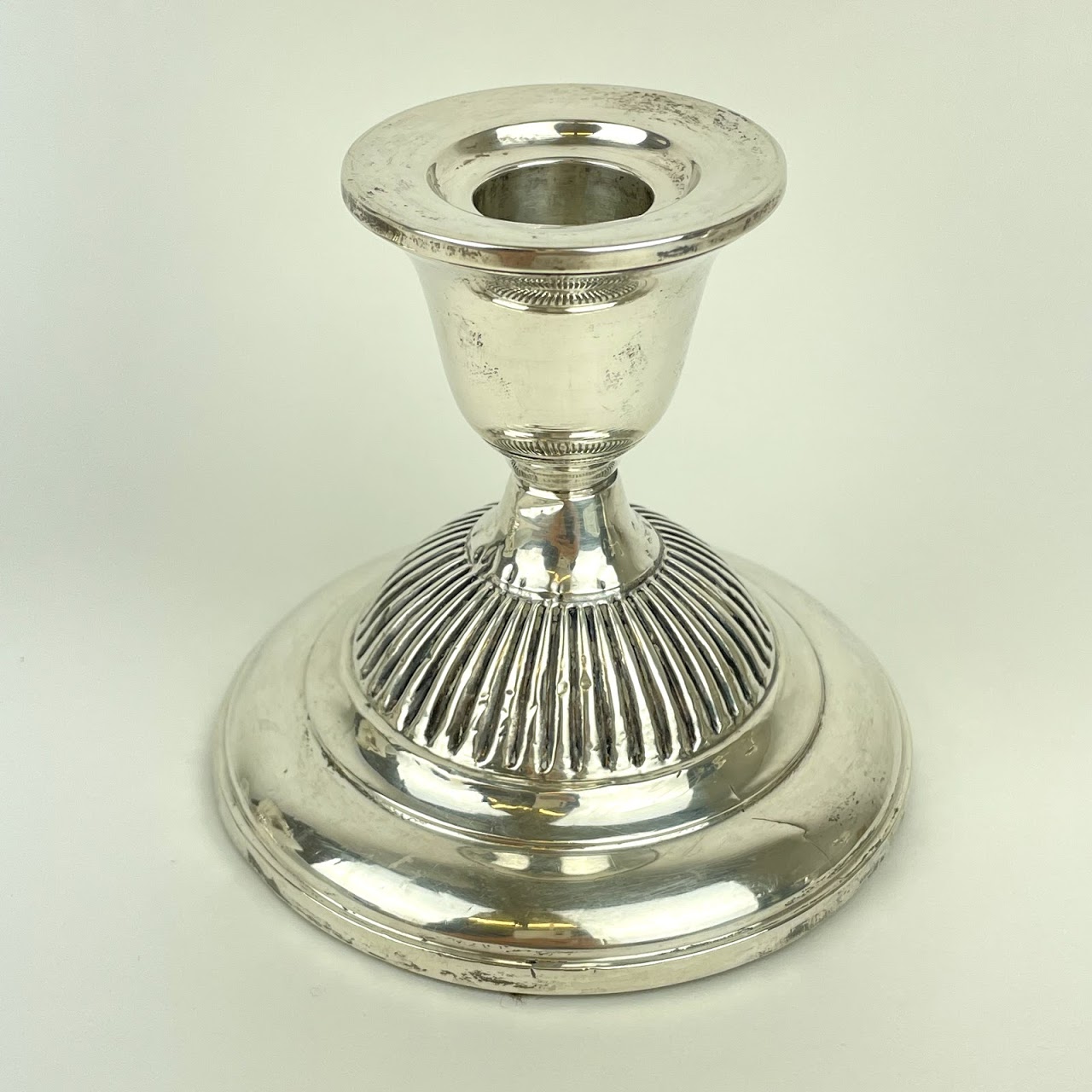 Sterling Silver Weighted Candle Holder Trio