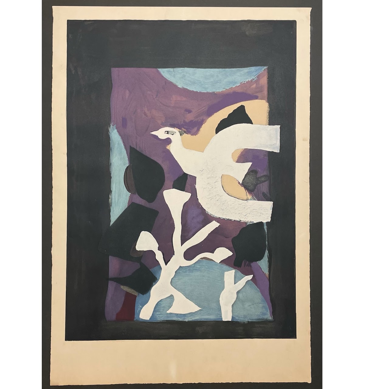 Georges Braque 'Dernieres Messages' Lithograph