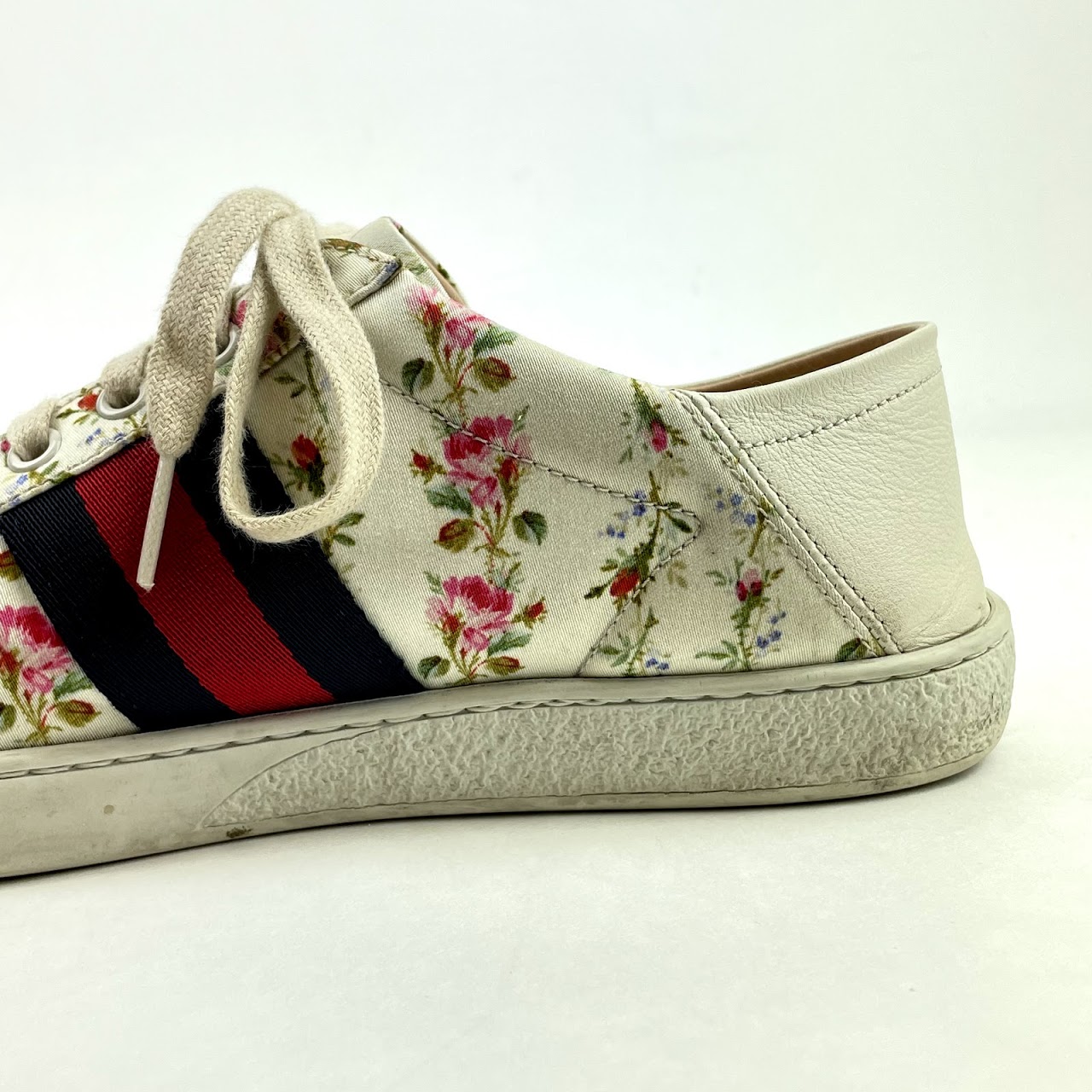 Gucci Ace Floral Bee Trainers