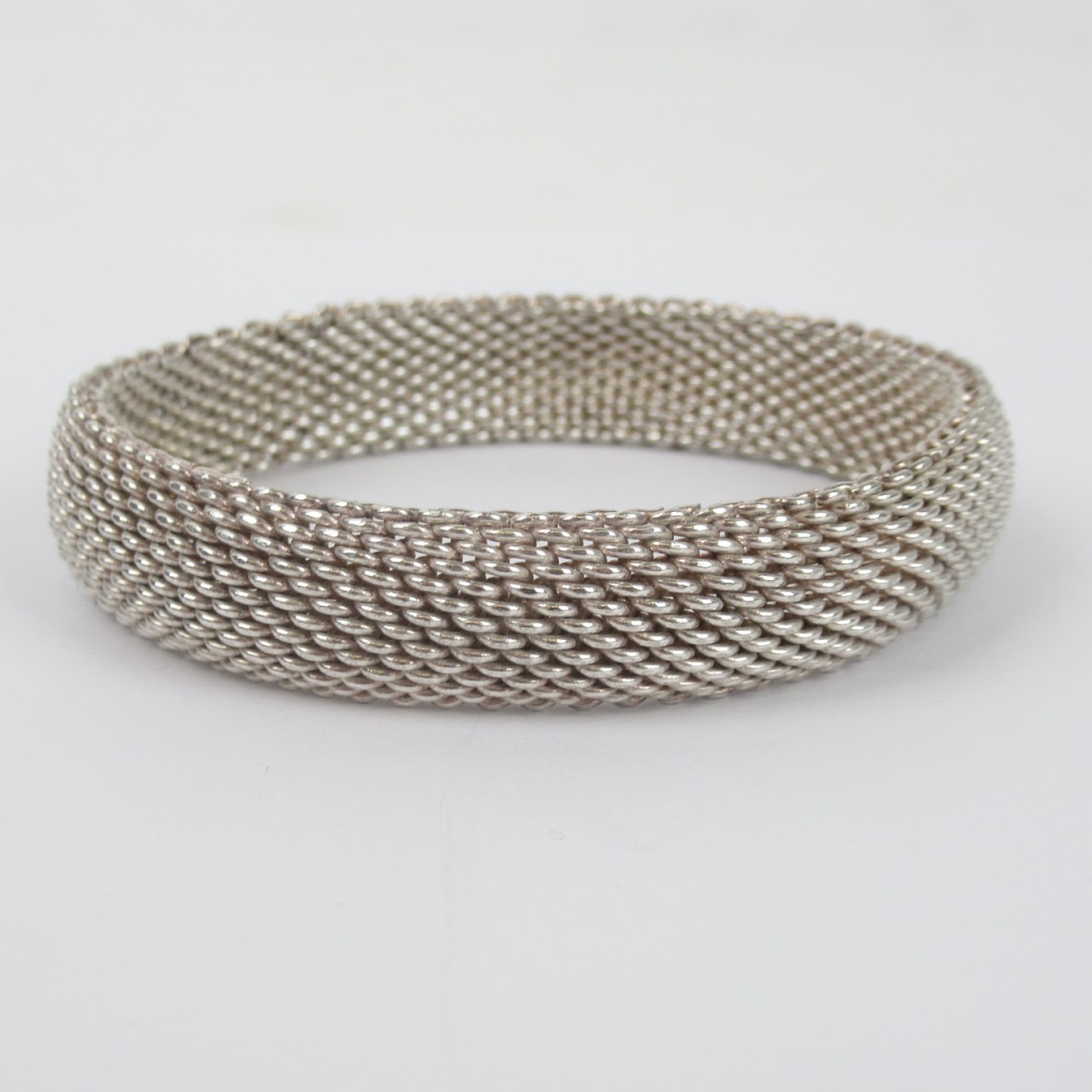 Tiffany & Co. Sterling Silver Somerset Woven Bracelet