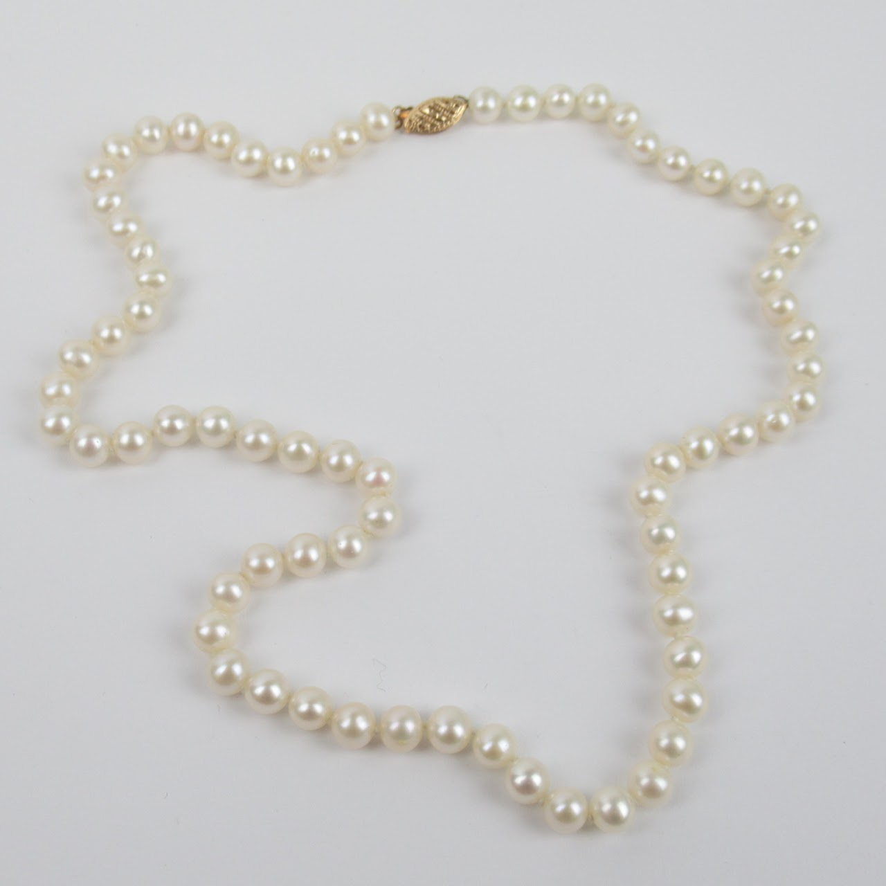 14K Yellow Gold & Pearl Necklace