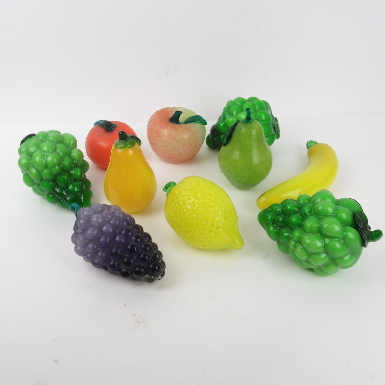 Art Glass Fruit Lot