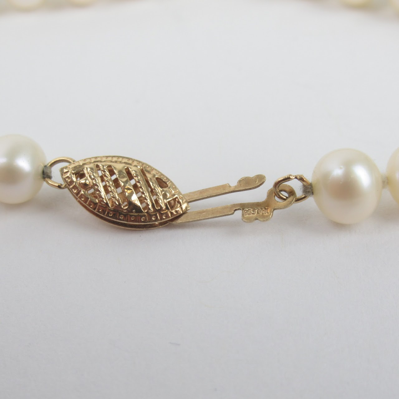 14K Yellow Gold & Pearl Necklace