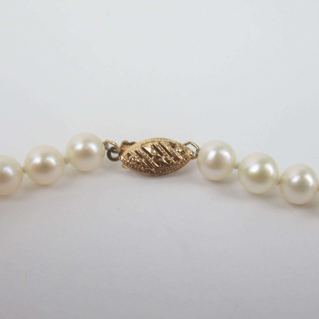 14K Yellow Gold & Pearl Necklace