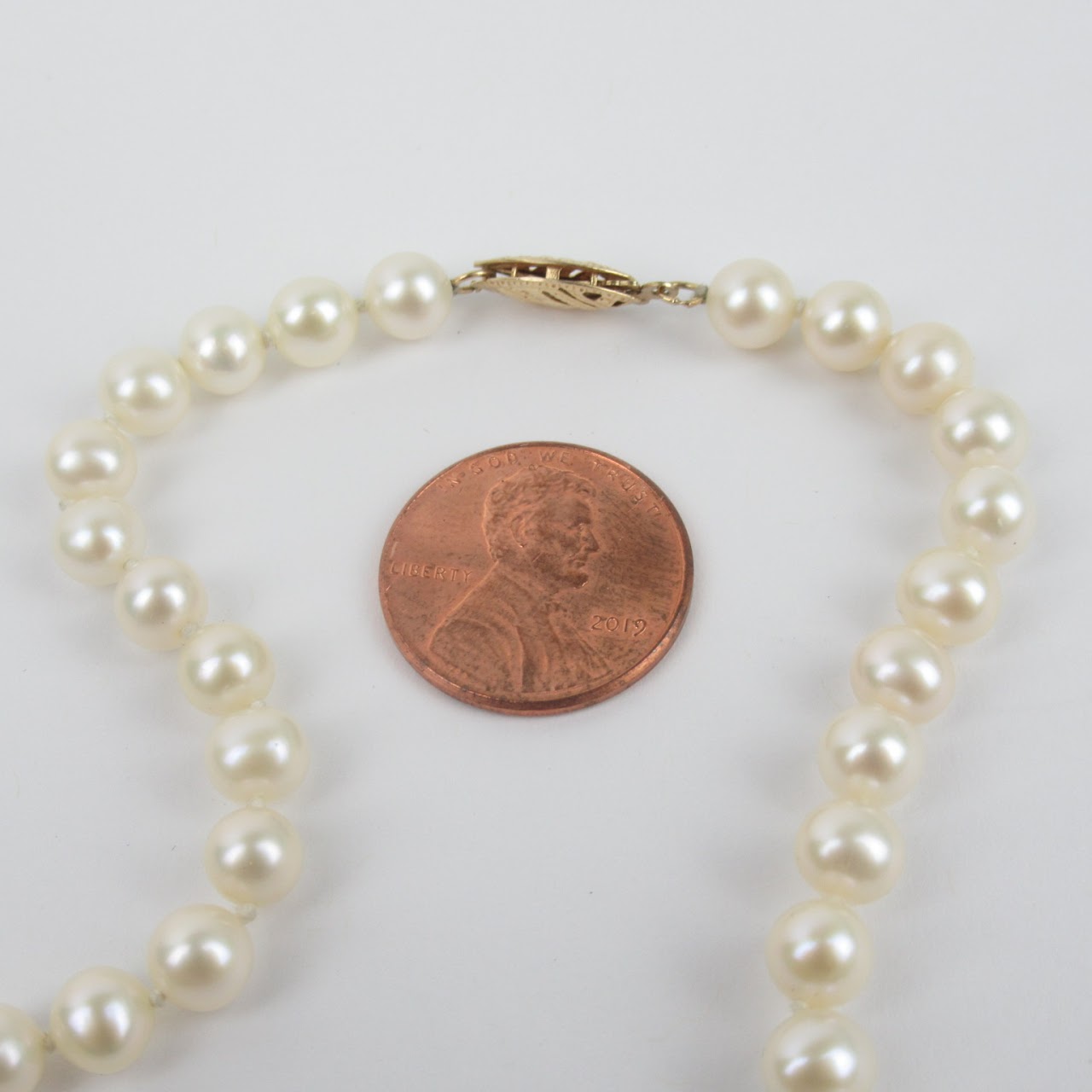 14K Yellow Gold & Pearl Necklace