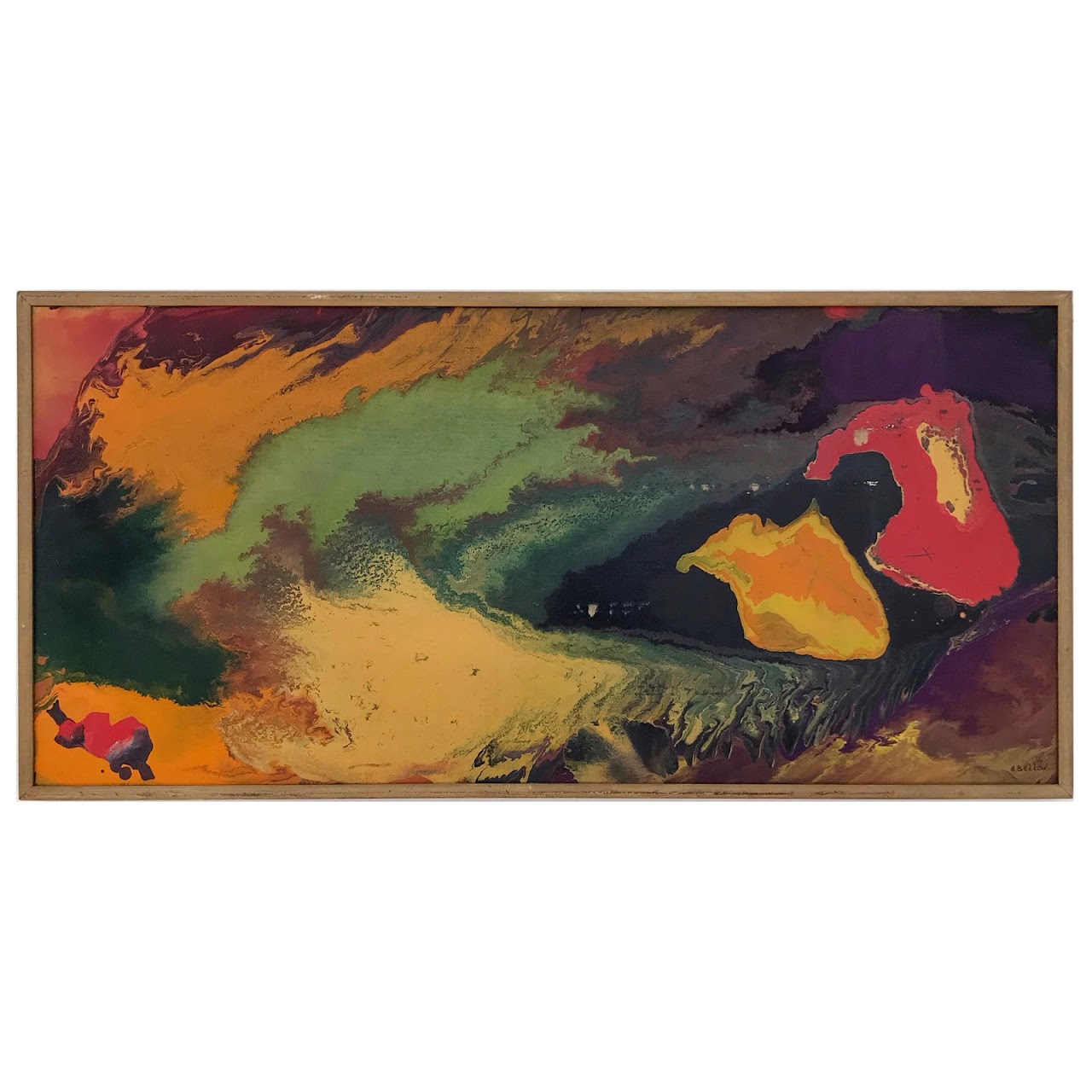 Alexander Bellow Signed Oil Painting, 1963