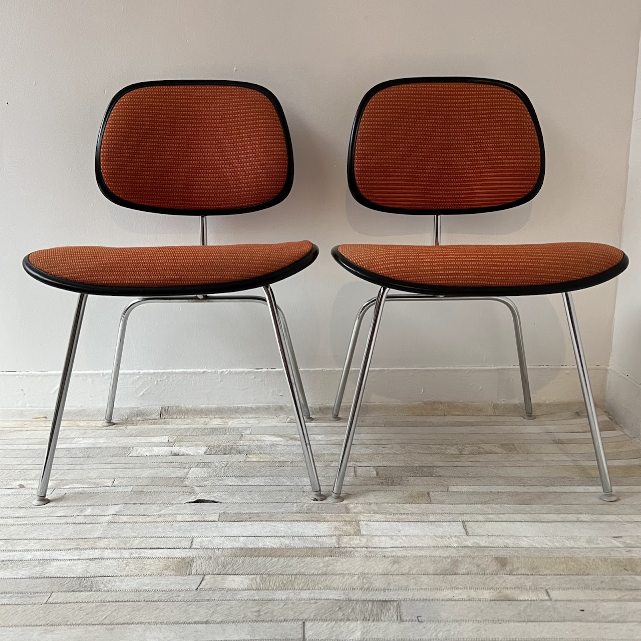 Herman Miller + Eames Vintage Side Chair Pair