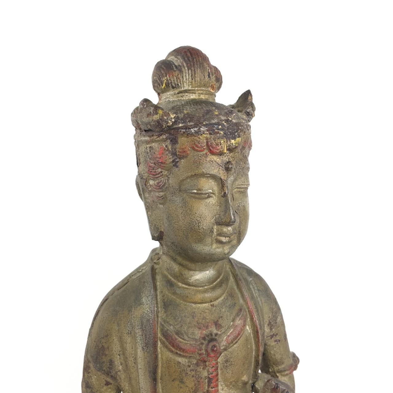 Cast Iron 21" Buddha Statue