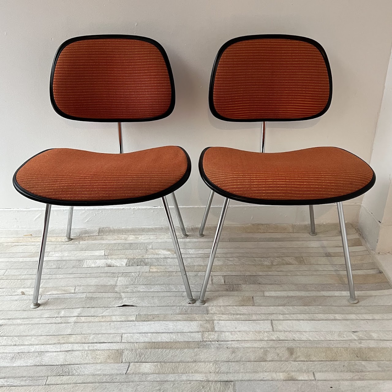 Herman Miller + Eames Vintage Side Chair Pair