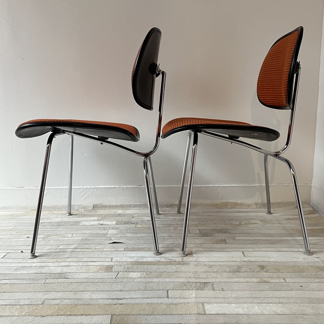 Herman Miller + Eames Vintage Side Chair Pair