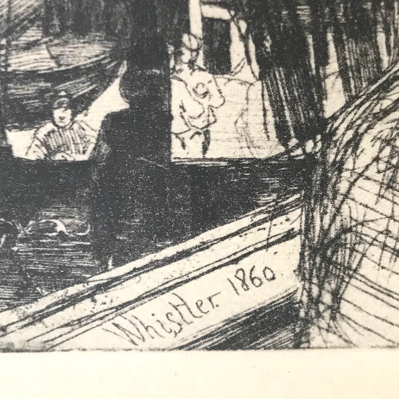 James A. McNeill Whistler 'Rotherhithe' Etching