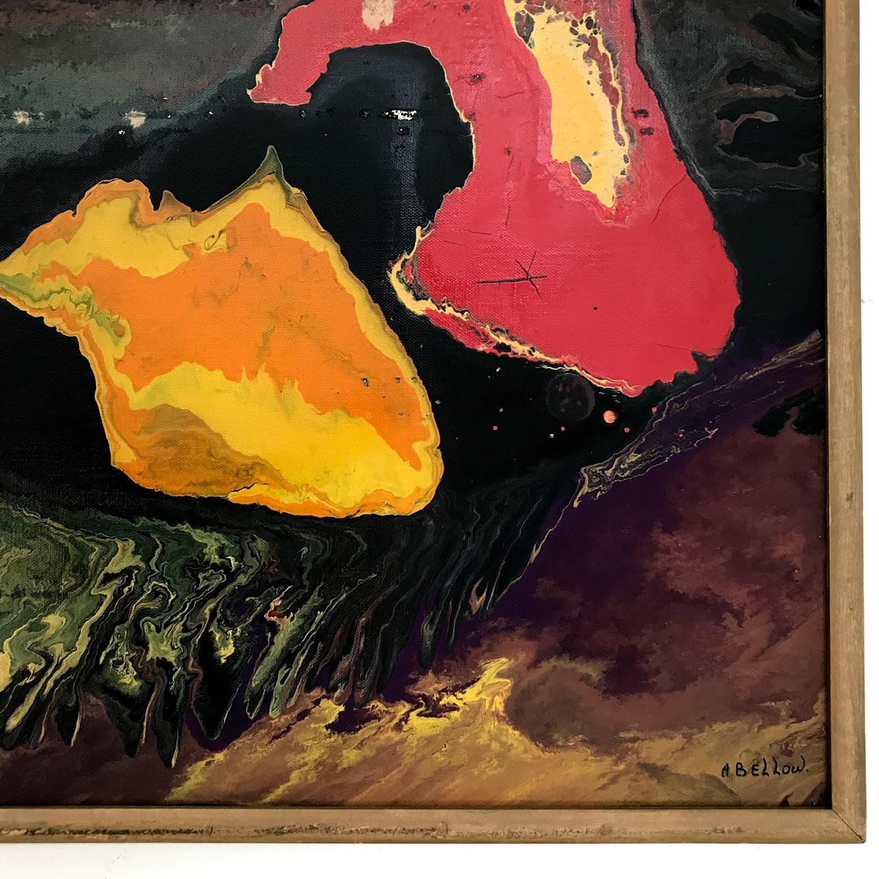 Alexander Bellow Signed Oil Painting, 1963