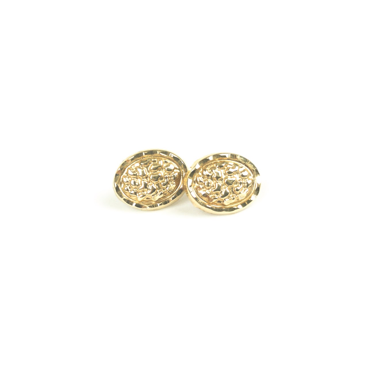 10k Gold Oval Earrings