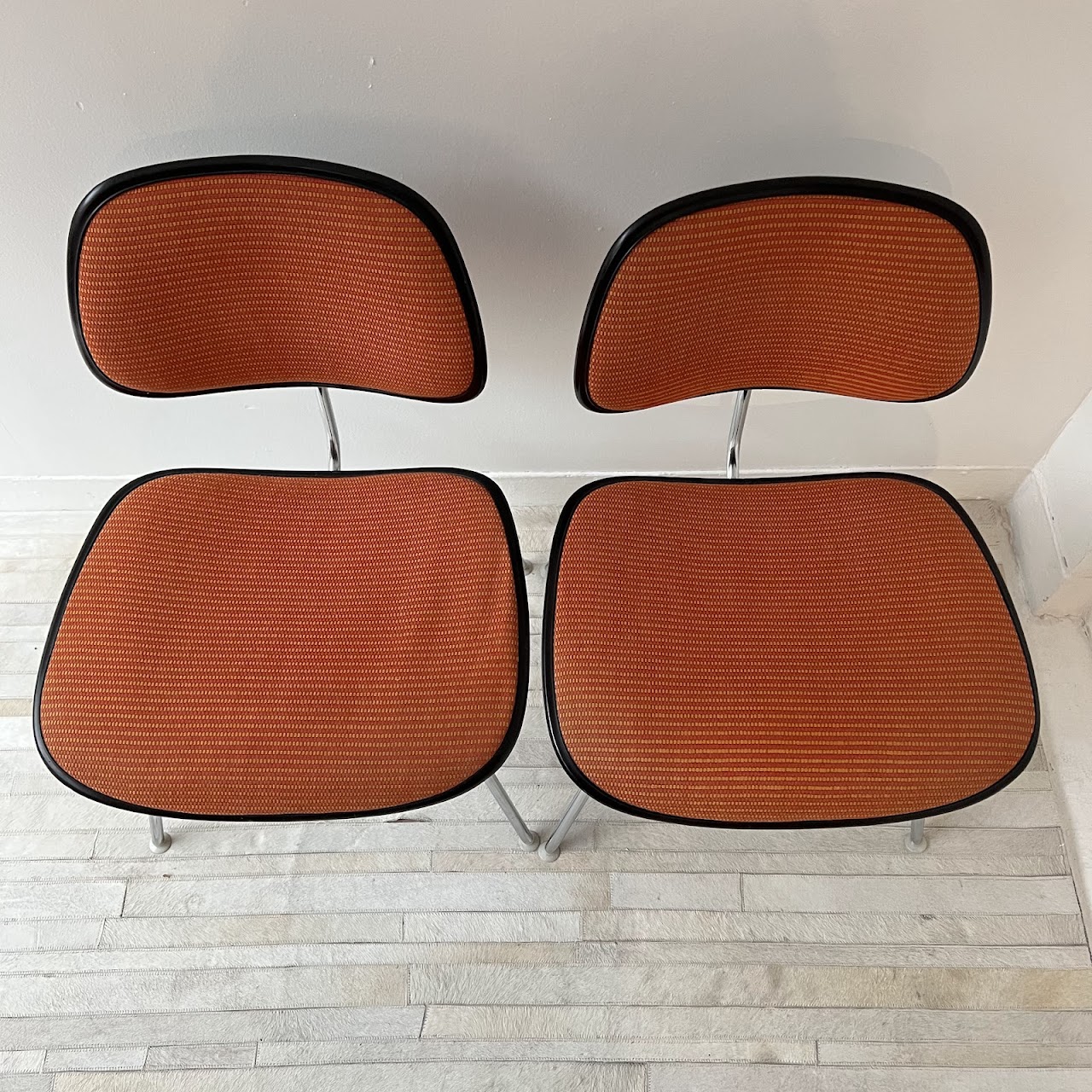 Herman Miller + Eames Vintage Side Chair Pair