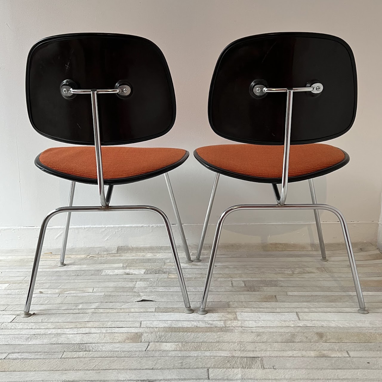 Herman Miller + Eames Vintage Side Chair Pair