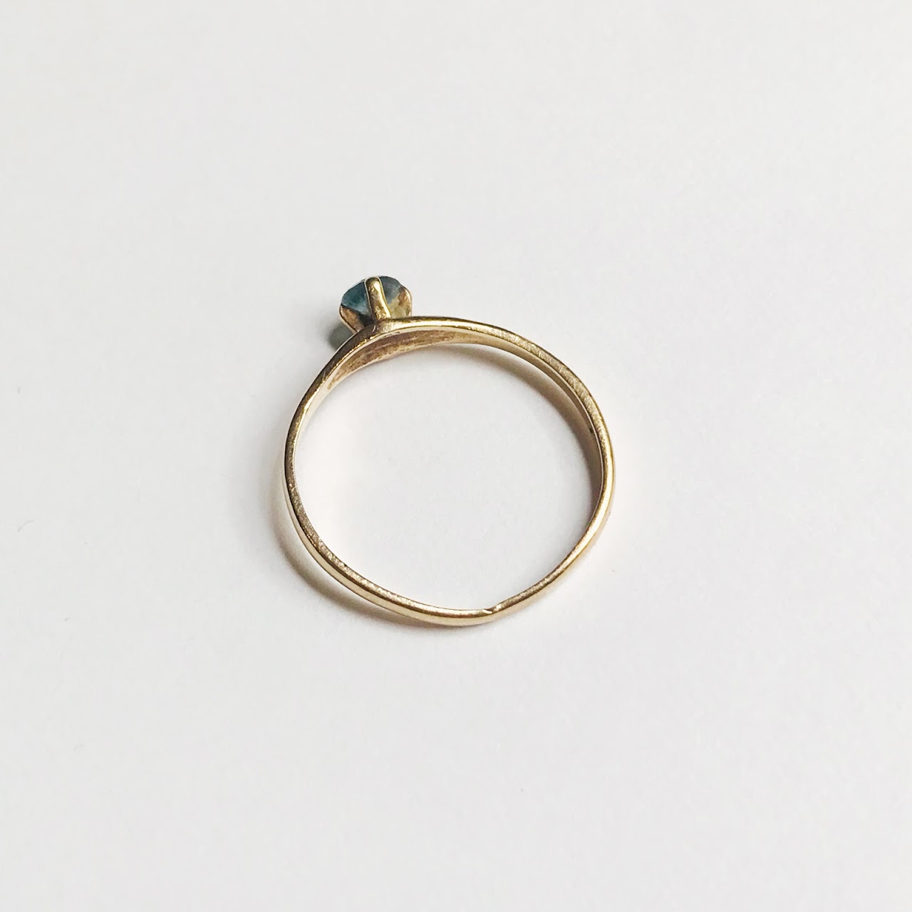 10k Gold & Blue Stone Ring