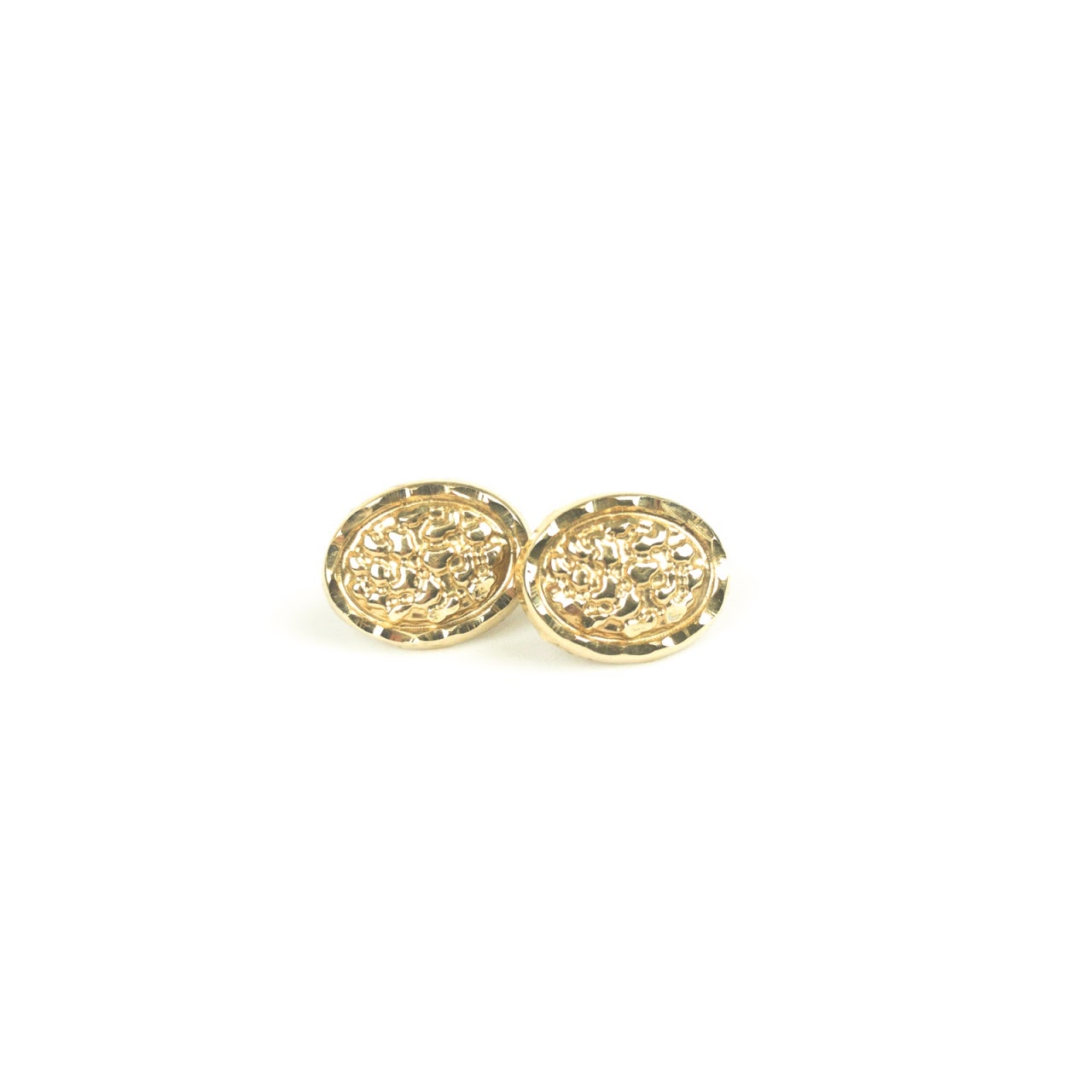 10k Gold Oval Earrings