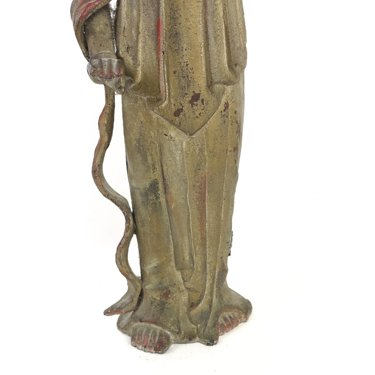 Cast Iron 21" Buddha Statue