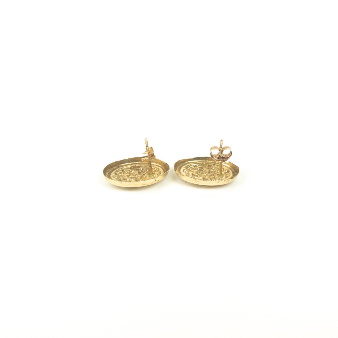 10k Gold Oval Earrings