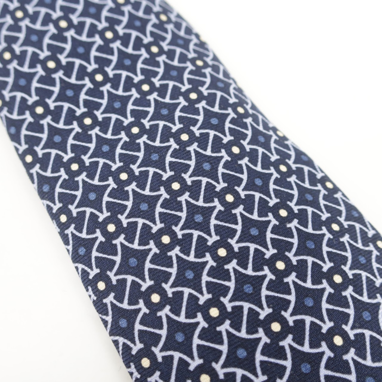 Hermès Woven Blue Tie