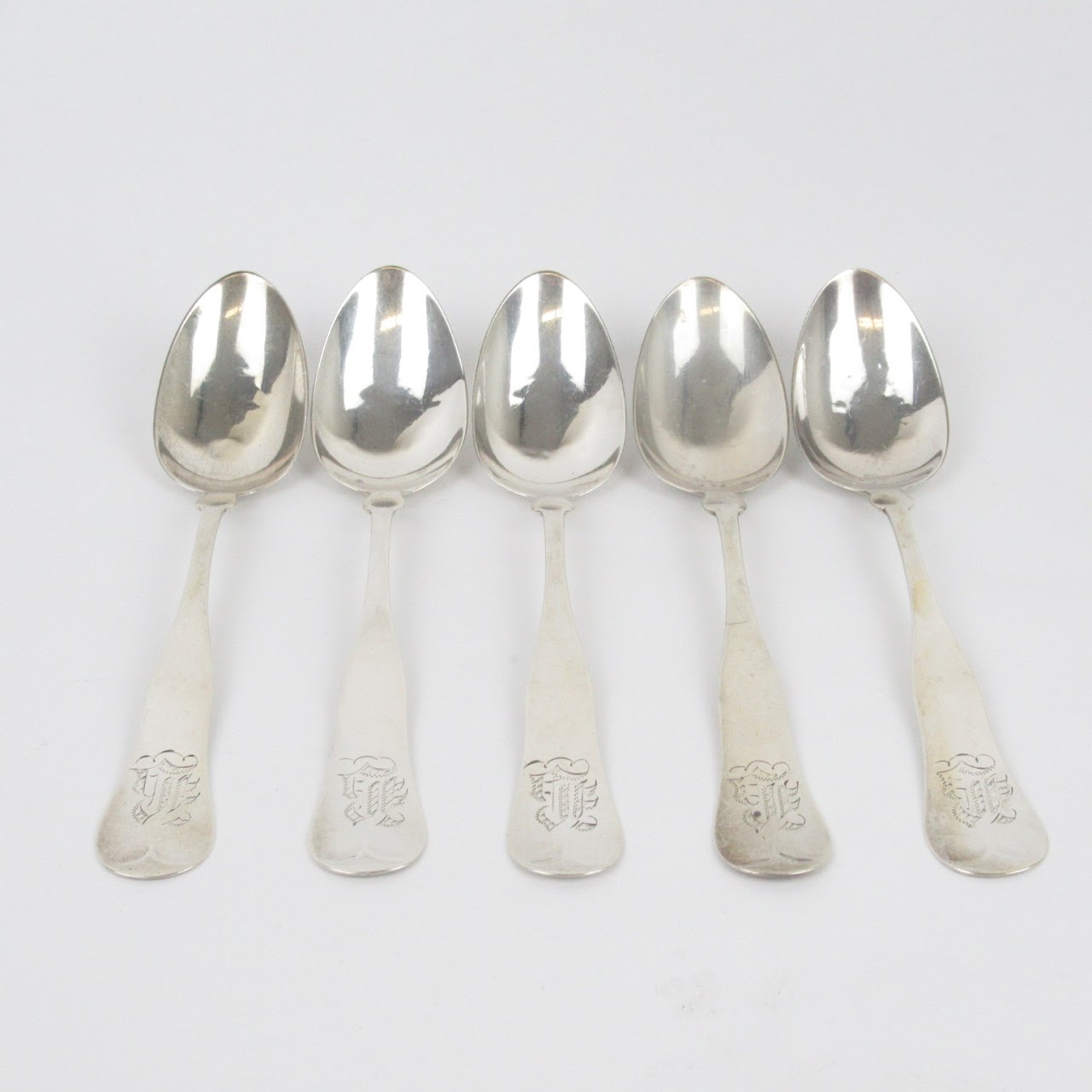 Engraved Sterling Silver Spoon Lot