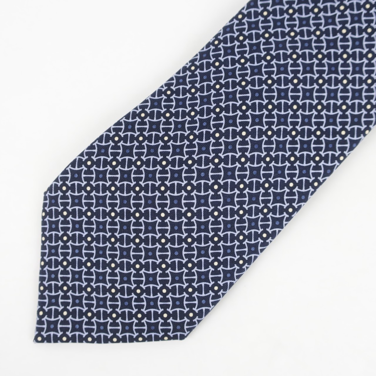 Hermès Woven Blue Tie