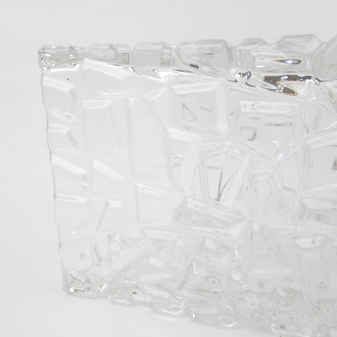 Tiffany & Co. Rock Cut Crystal Vase