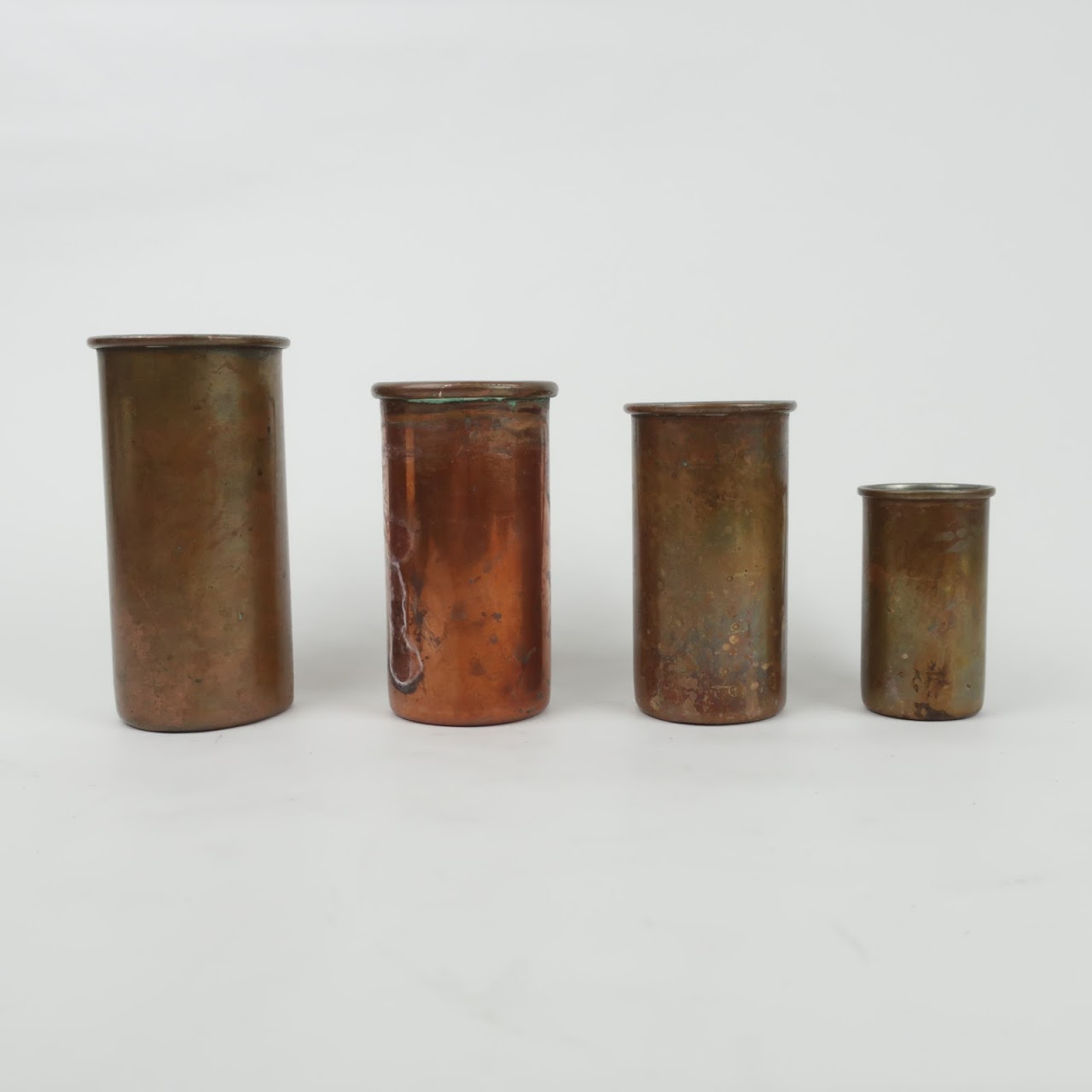 Copper Antique Measuring Cup Set