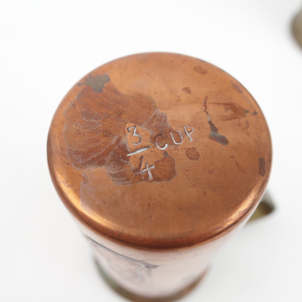 Copper Antique Measuring Cup Set