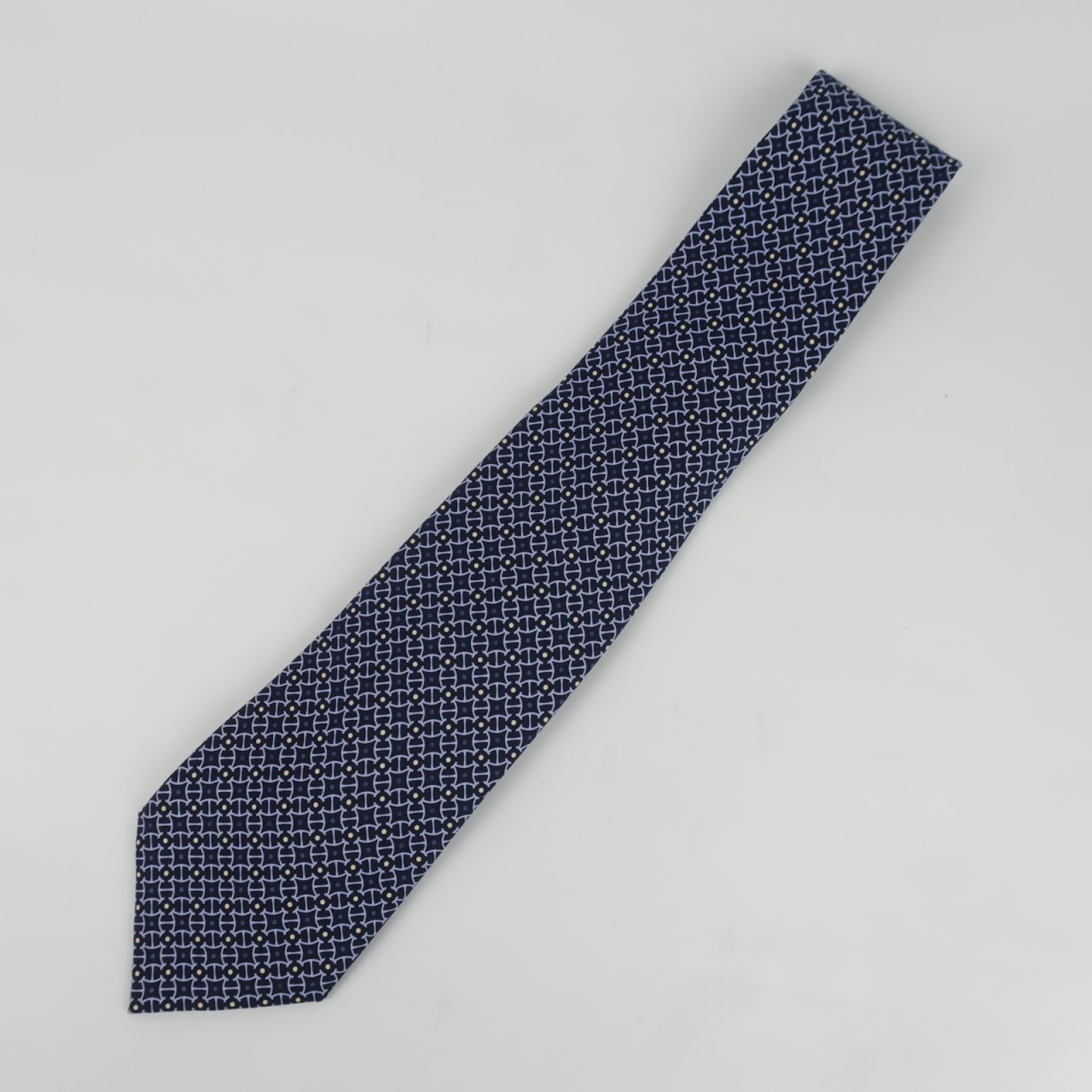 Hermès Woven Blue Tie