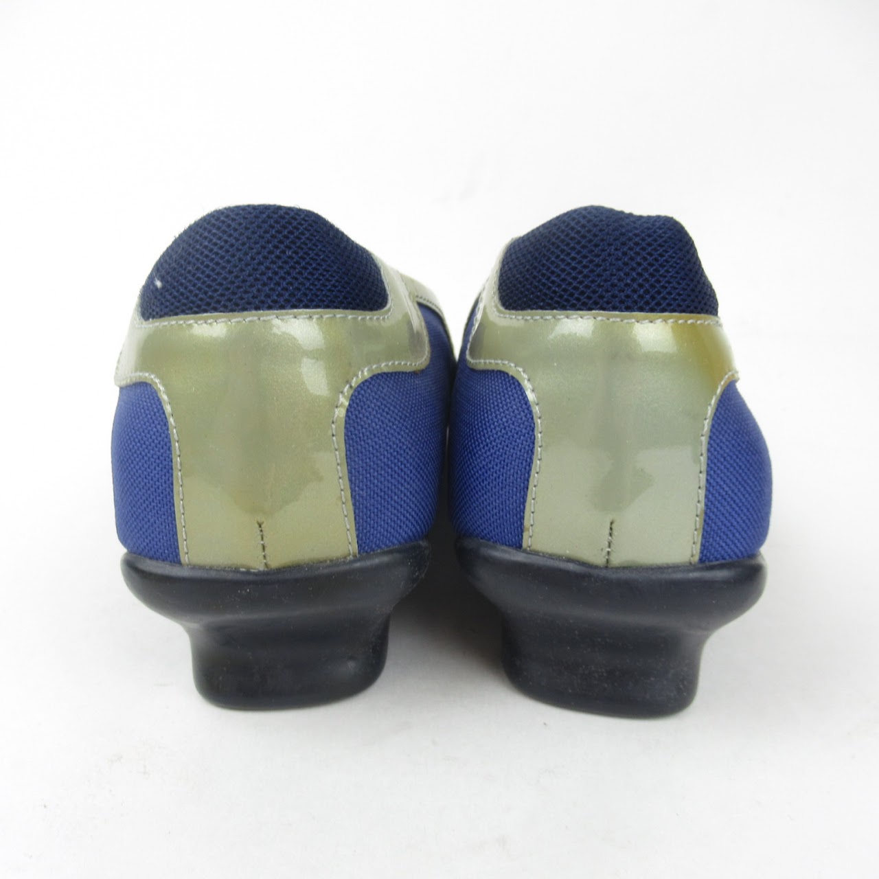 Prada Blue Nylon Heels